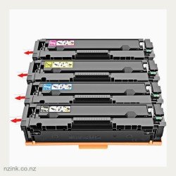 HP 206A Toner Full Set with Smart Chip, Compatible 4-Pack